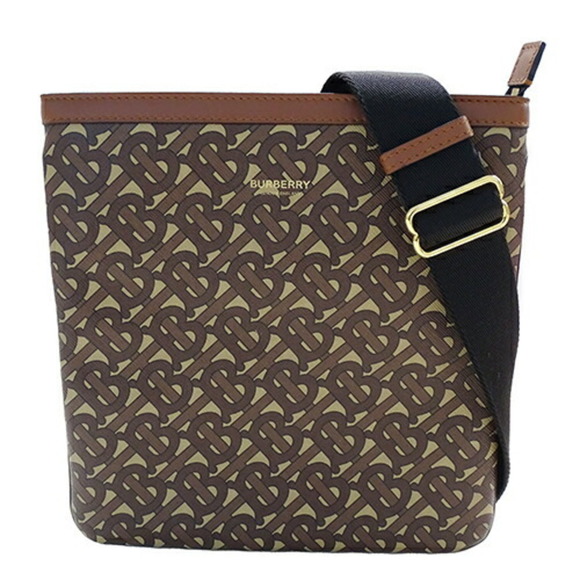 BURBERRY Brown Monogram Shoulder Bag - Picture 1 of 16